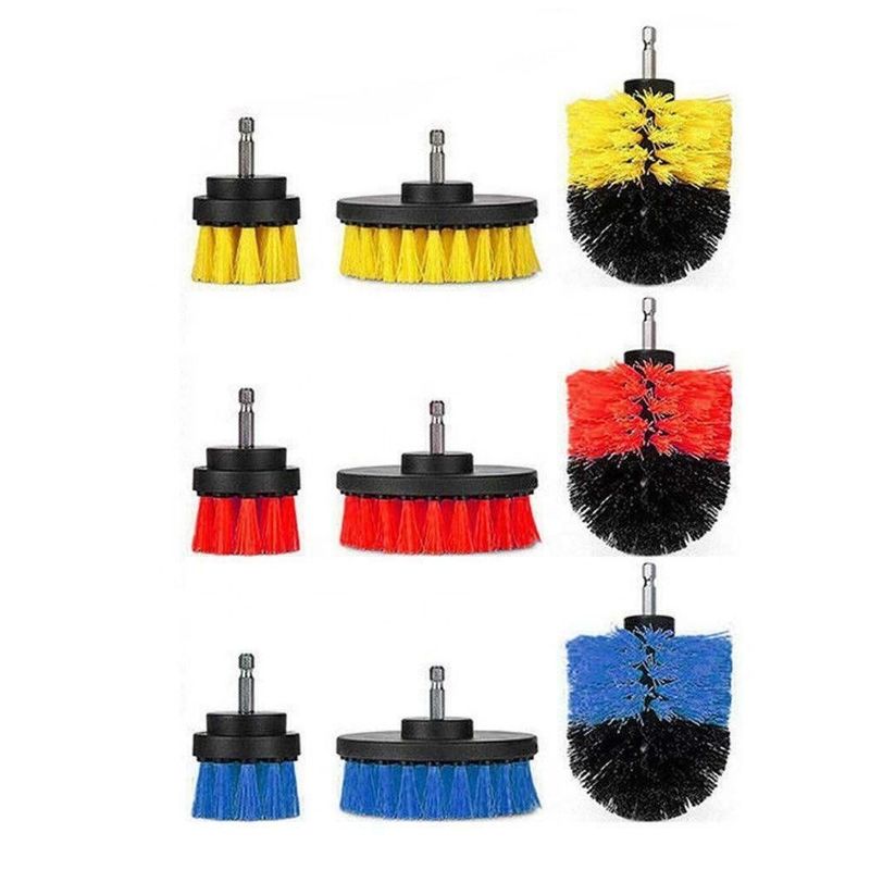 Drill Cleaning Brush 3pc Power Scrubber Brush For Home Cleaning