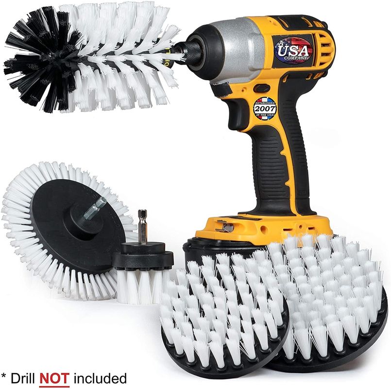 Drill Cleaning Brush Power Scrubber Drill Brush Automotive Edge Brush Kit